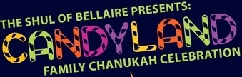 Chanukah in Candy land and First ever Public Menorah Lighting in Bellaire • The Shul of Bellaire